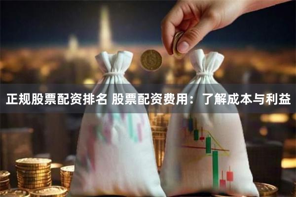 正规股票配资排名 股票配资费用：了解成本与利益